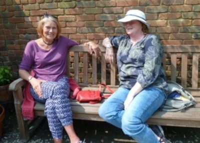 Rye News' Heidi Foster relaxing in an arbour 