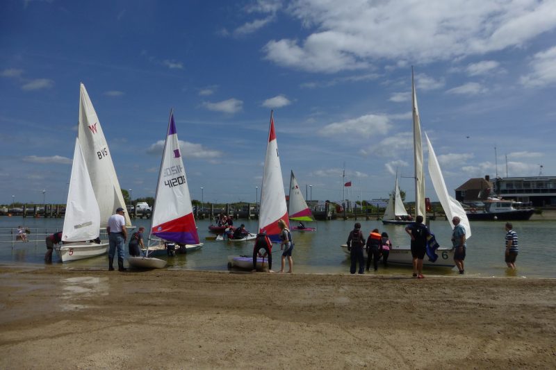 Getting ready to sail